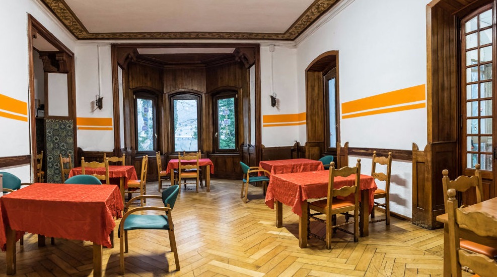 la sala da pranzo di Villa Costalta