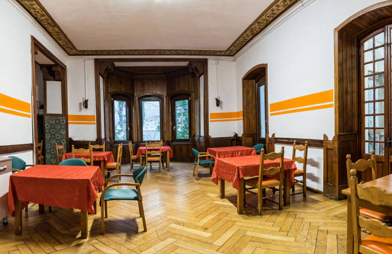 la sala riunione a Villa Costalta